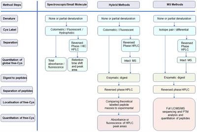 A Review of Methodologies for the Detection, Quantitation, and Localization of Free Cysteine in Recombinant Proteins: A Focus on Therapeutic Monoclonal Antibodies